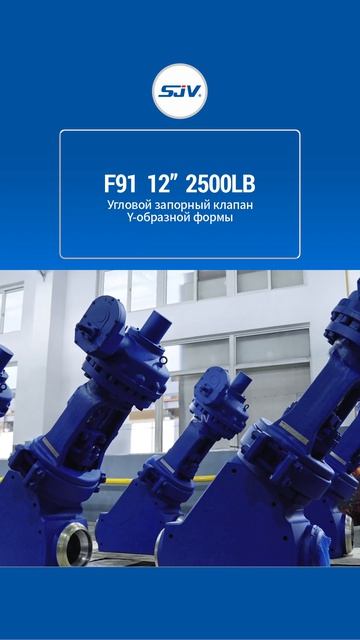 F91 12”2500LB Yгловой запорный клапаH Y-0бразHоЙ ФорMЫ-SJV