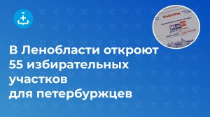 В Ленобласти откроют 55 избирательных участков для петербуржцев
