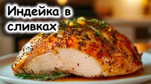 Индейка в сливках с апельсиновой цедрой