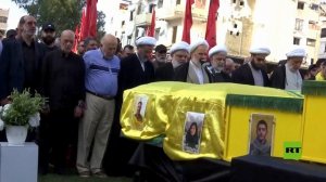 جنازة 6 أشخاص من عائلة واحدة قضوا في غارة إسرائيلية على جنوب لبنان