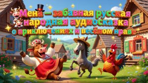 🐄🎩✨ Мена — забавная русская народная аудиосказка о приключениях и весёлом нраве 🐴🐓