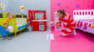 Крис и мама учатся хорошим привычкам для детей