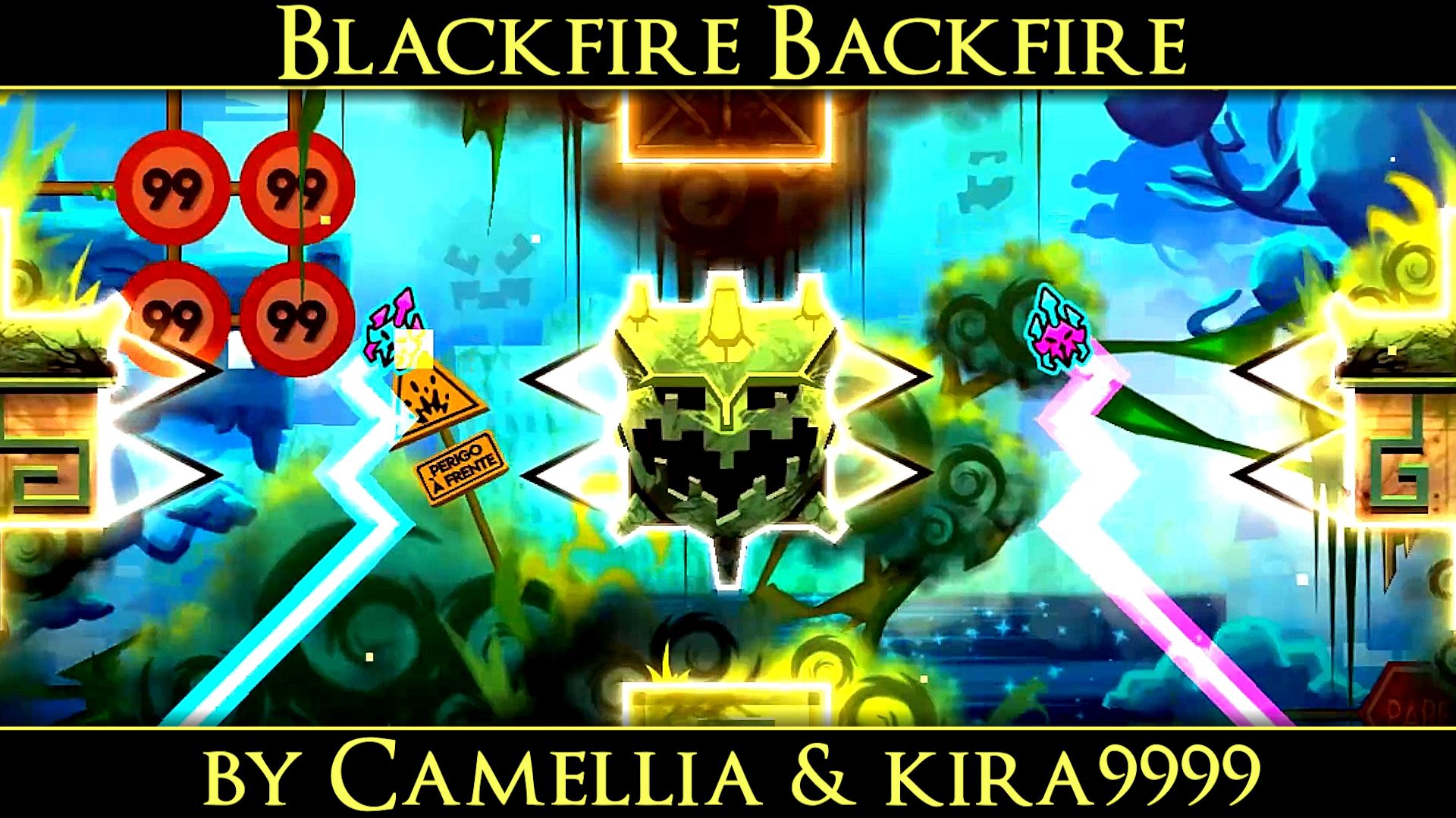 Blackfire Backfire By Camellia & Kira9999 (1 Coin) | Event Demon Level