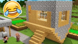 Я ЗАТРОЛЛИЛ ЖИТЕЛЯ ПЕРЕВЁРНУТЫМ ДОМОМ В МАЙНКРАФТ | Компот Minecraft