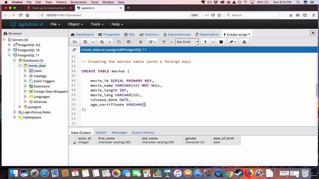 03 8. Creating A Table With A Foreign Key