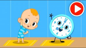 Привет, малыш! Развивающий мультфильм с караоке  Про часы - Тики-так!