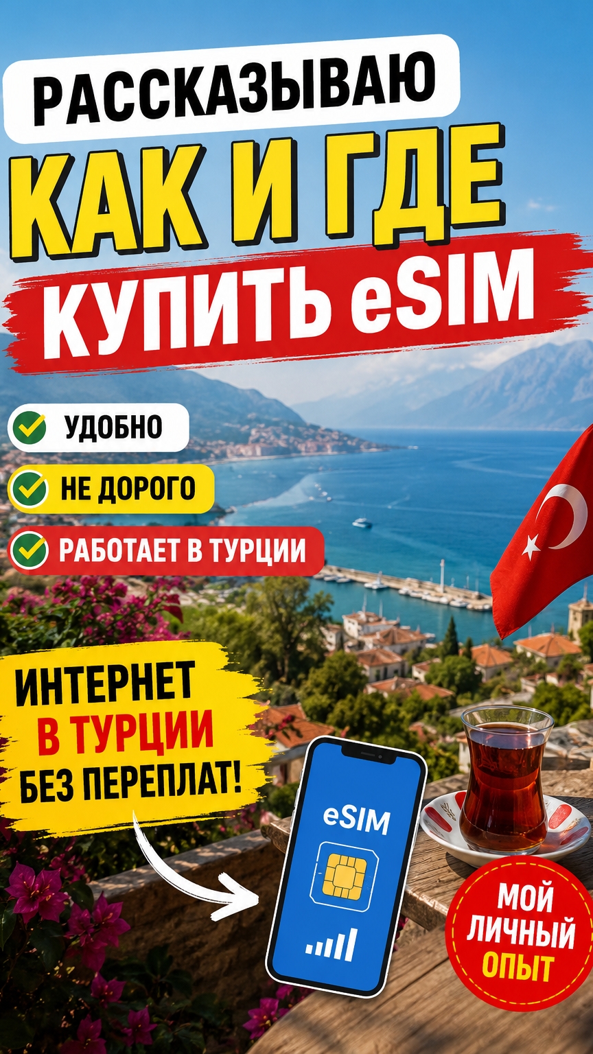Не покупайте SIM-карту в Турции, пока не узнаете про ESIM!