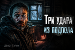 Три удара под полом в заброшенном посёлке