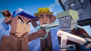 «Битва жителей и разбойников в Minecraft