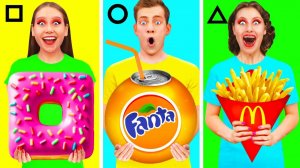 Геометрический Челлендж с Едой # Съедобная Битва с Fun Challenge