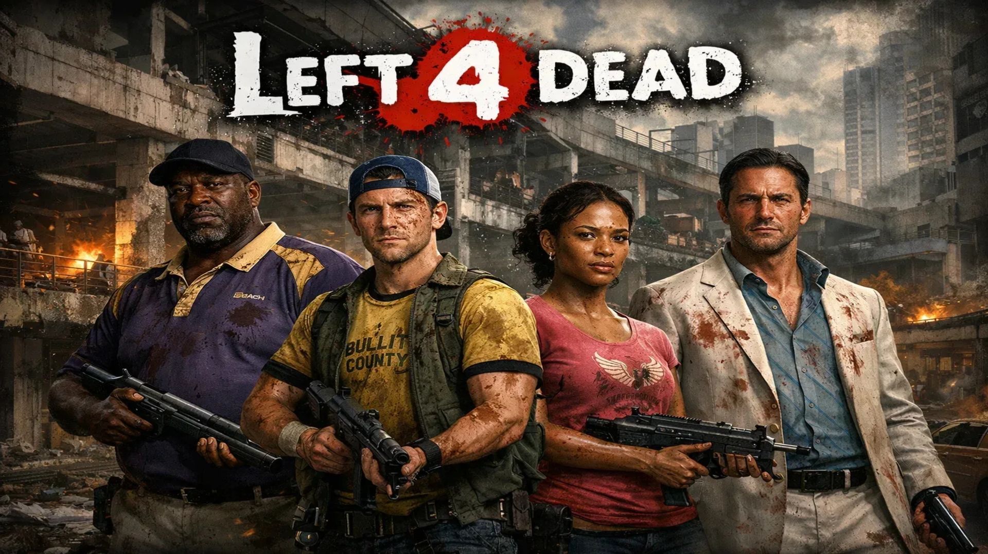 Left 4 Dead 2. Карта Вымерший центр. На эксперте. Вдвоём-втроём. 19.10.25.