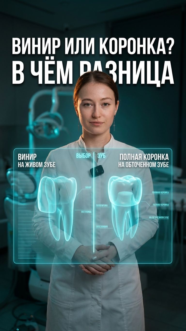 Винир или коронка? 🦷 Не одно и то же