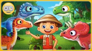 Динозавры для детей. Игра Дино Ферма - Собираем динозавров со всей планеты