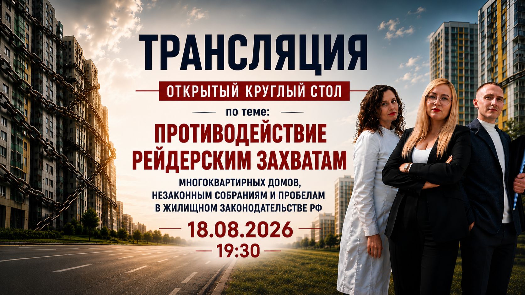 Открытый круглый стол: Противодействие рейдерским захватам многоквартирных домов