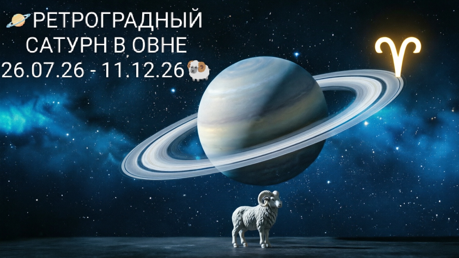 🪐🐏 РЕТРО САТУРН: АУДИТ СУДЬБЫ 26.07.26 - 11.12.26 #ретросатурн #сатурнвовне #астрология #гороскоп