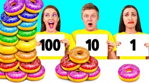 100 Слоев Еды Челлендж # Удивительные Кулинарные Лайфхаки от Fun Challenge