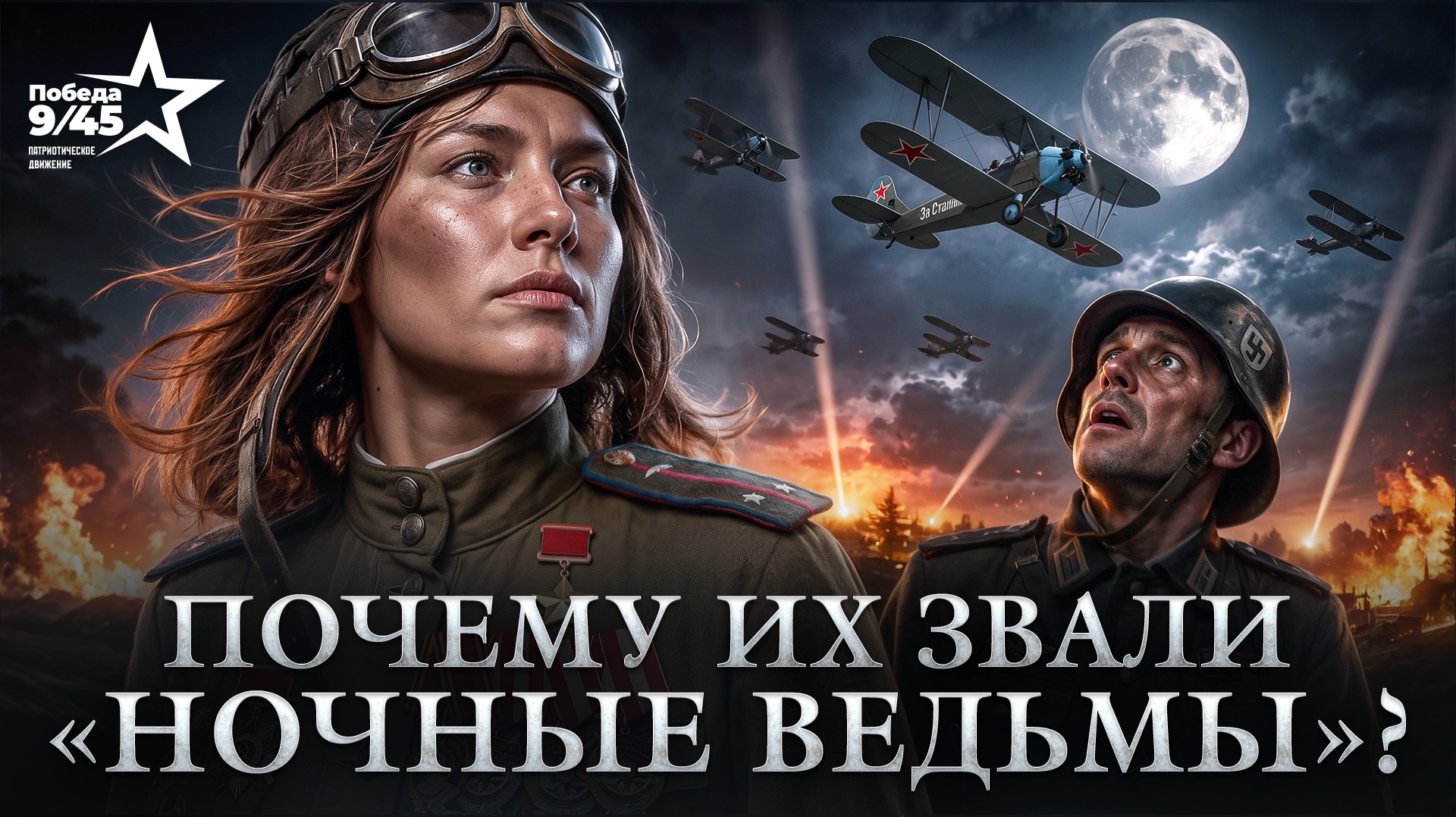 История женского полка бомбардировщиц «Ночные ведьмы». Почему их боялись немцы? | Победа 9/45