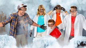 Эксперименты с жидким азотом с Ninja Kidz