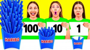 100 Слоев Еды Челлендж # Смешные Кулинарные Трюки от MeMeMe Challenge