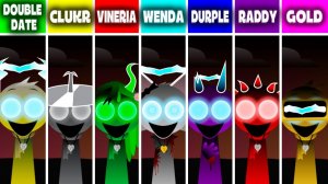 INCREDIBOX SPRUNKI: DOUBLE DATE 💘 С GOLD, DURPLE, RADDY, WENDA, CLUKR, VINERIA!