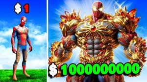 ЧЕЛОВЕК-ПАУК от $1 до $1 000 000 000 ЧЕЛОВЕК-ПАУК в GTA 5