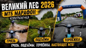 Великий лес 2026, коротулечка. Грязь. Подъёмы. Терпёжка. Настоящее МТБ!