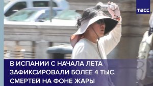 В Испании с начала лета зафиксировали более 4 тыс. смертей на фоне жары