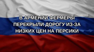 В Армении фермеры перекрыли дорогу из-за низких цен на персики