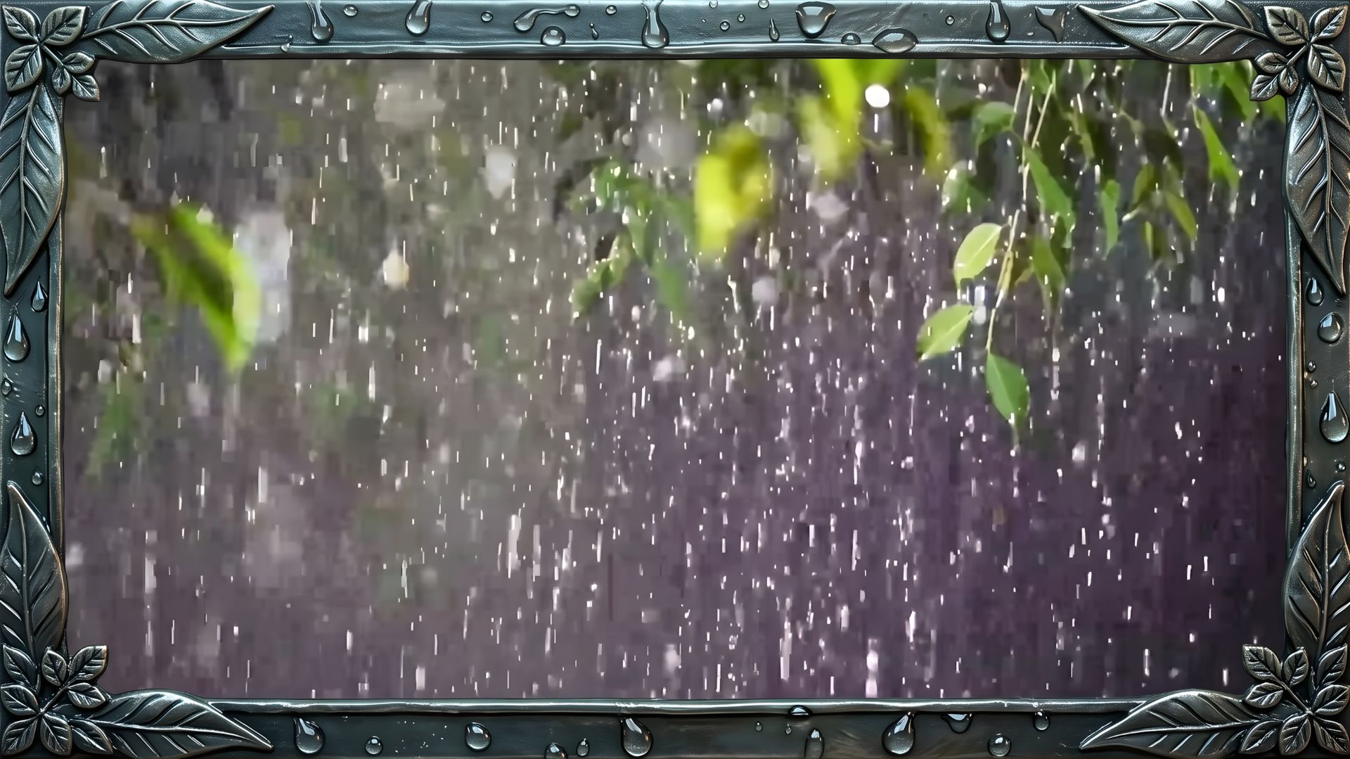 ⛈️🌲ДОЖДЬ И СИЛЬНЫЙ ГРОМ В ЛЕСУ | Звуки для глубокого сна.