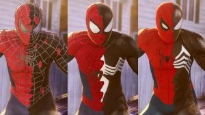 3 Spider-Man With Black Suit Transformations Scene - Marvel’s Spider-Man 2 (NG+)