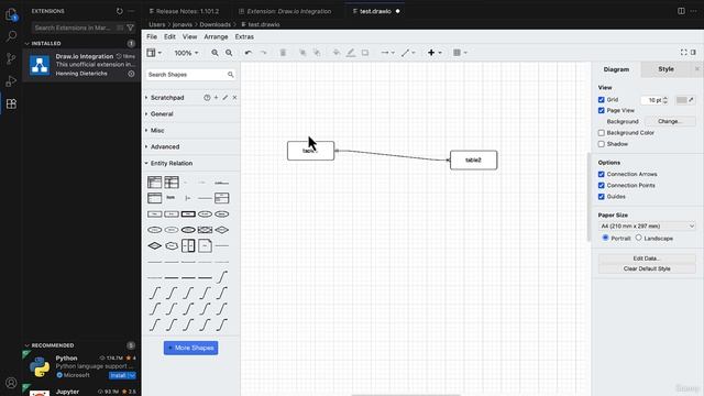 07 2 - Basic VS Code And Draw IO Extension User Guide