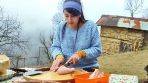 Приготовление традиционных перепелов на  печи Азербайджанская Кухня Деревенская Кухня  Рецепты