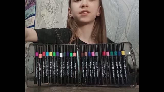 Распаковка акриловых маркеров 💅