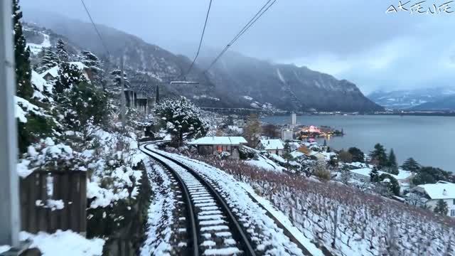 🇨🇭❄️ Швейцария - поездка на поезде из Монтбовона в Монтрё / 2026