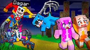 Превратился в жуткого прототипа (Poppy Playtime 5) и напугал друзей в Minecraft!