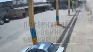 Прилёт российской авиабомбы в Запорожье.