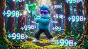 Стал самым сильным дровосеком! +1 сила топора за клик в Roblox!