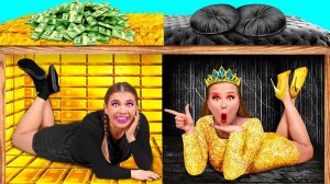 Секретный Домик Под Кроватью # Богатая vs Бедная Война Пранков от Fun Challenge