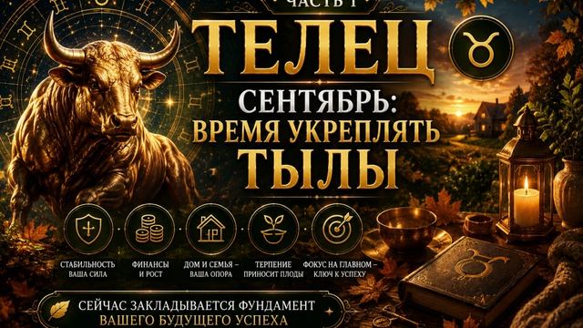 ♉ Телец, сентябрь_ время укреплять тылы