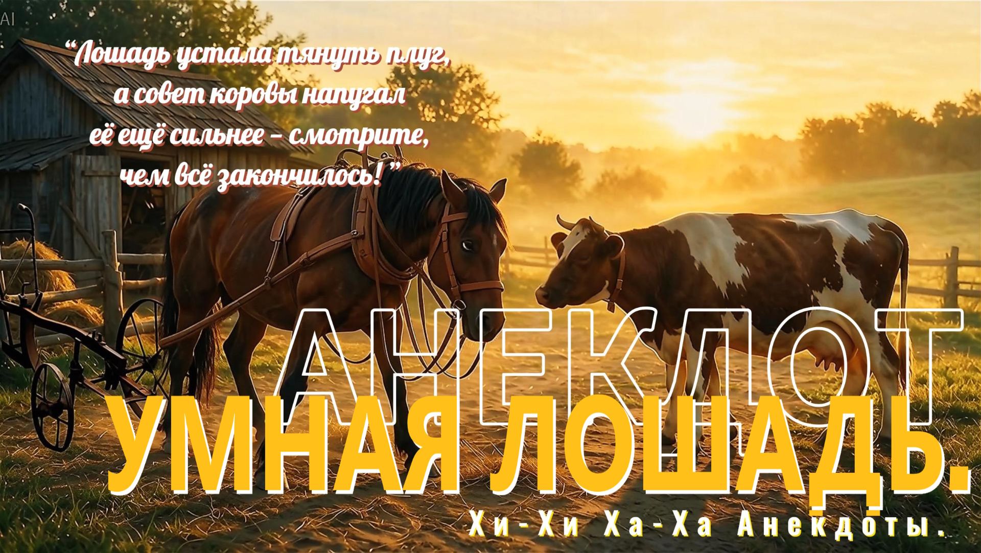 «Умная лошадь»Анекдот.