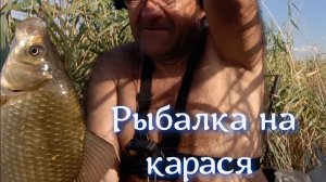 Рыбалка на местном водоёме. Сегодня клевал не плохой карасик.