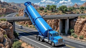 Автомобили против НЕДОСТРОЕННОГО дорожного моста | BeamNG