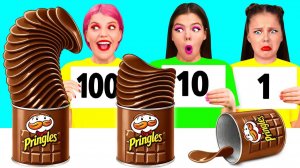 100 Слоев Еды Челлендж # Кто Победит в Битве на Кухне от DaZaZa Challenge