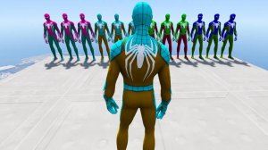 Мультик_ Человек-Паук против Красного Миньона в GTA 5 — Эпичные падения и приколы