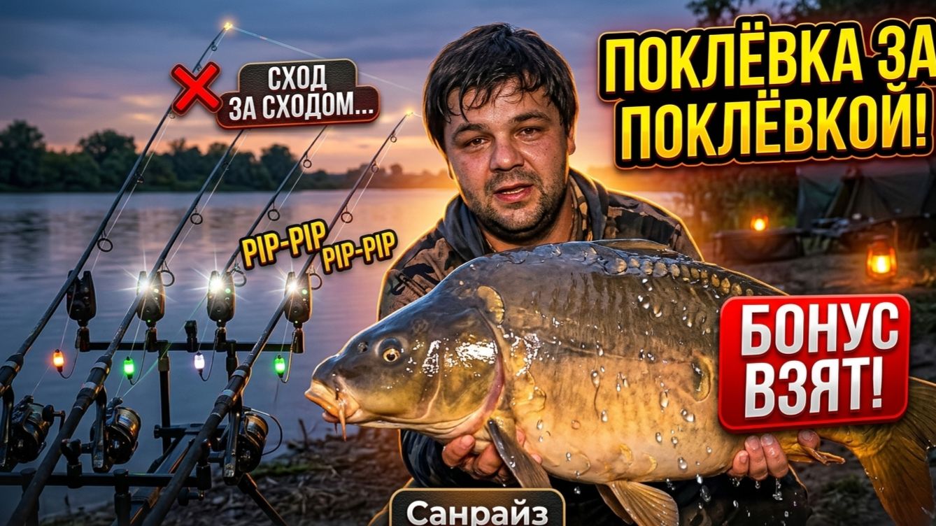 Поклёвка за поклёвкой, сход за сходом...но свой бонус я все-таки забрал