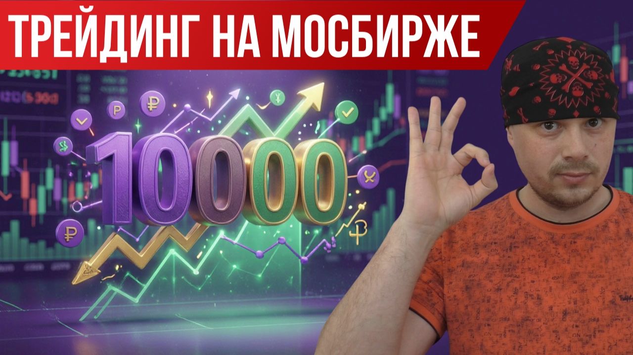 Заработал 10000 рублей на Мосбирже | День трейдера в России