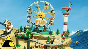 Я построил и затопил тематический парк LEGO: эксперимент с цунами и прорывом дамбы