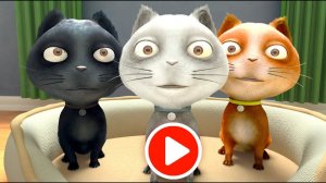 Три котенка и перчатки - развивающий мультфильм и песенка для малышей