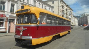 Нижегородский трамвай. Поездка на трамвае РВЗ-6М2 № 2199