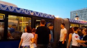 «Вновь на линии после простоя!» Автобус Лиаз-6213.22 следует по маршруту т63